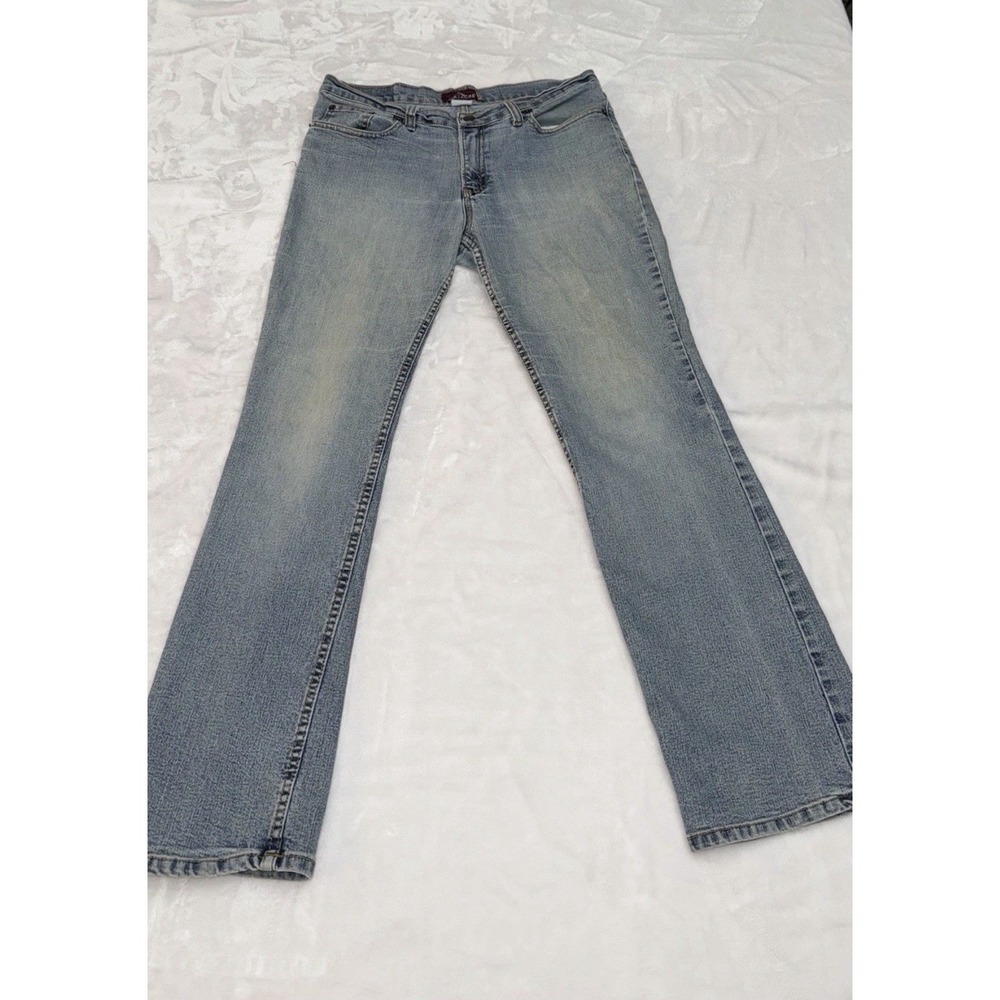 Jordache Lo-Rise Stretch Jeans Womens 13/14 Petite Light Wash Bootcut Y2K Denim